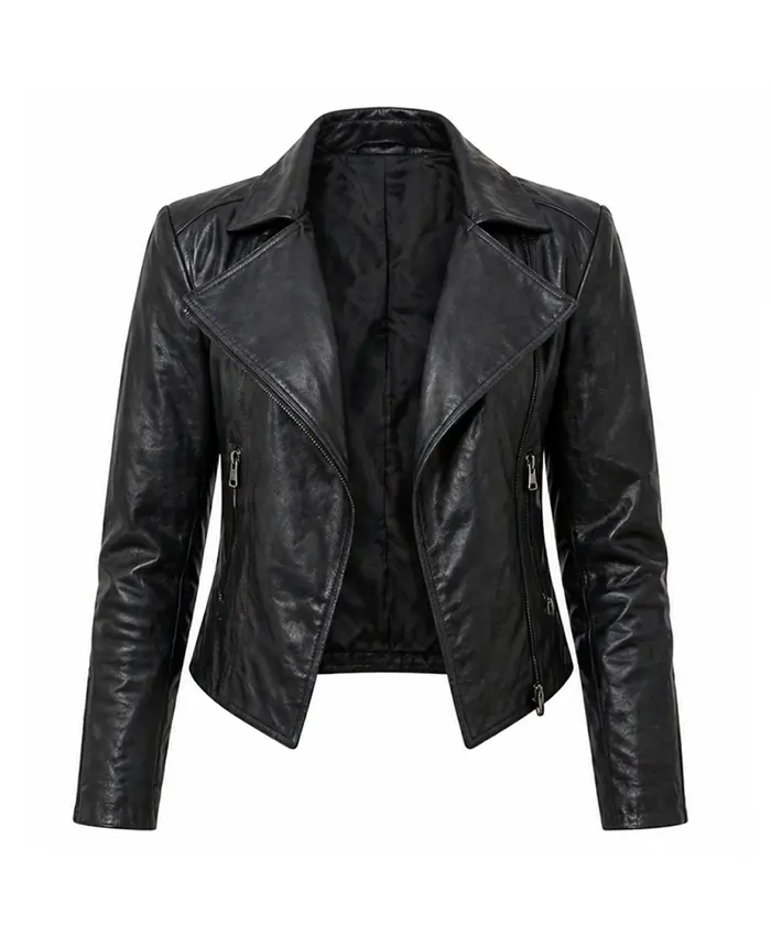 Broad Trip Jeanie Leather Jacket Front