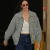 Caitlin Clark Checked Chambray Blouson Jacket