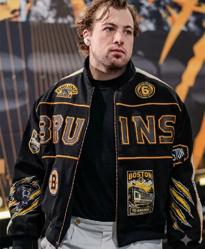Charlie McAvoy Boston Bruins Bomber Jacket