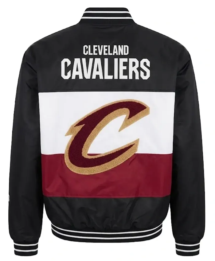 Cleveland Cavaliers Twill Black Bomber Jacket For Sale