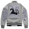 Cookin Soul Italian Hustler Silver Bomber Jacket Back