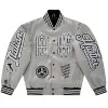 Cookin Soul Italian Hustler Silver Bomber Jacket For Sale