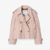 Cropped Tropical Gabardine Mayfair Trench Jacket