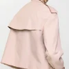 Cropped Tropical Gabardine Mayfair Trench Jacket Back