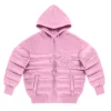 Doja Cat New York Pink Puffer Jacket Front