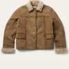 Dolly Marshals S01 Suede Shearling Jacket For Sale