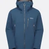 Downpour Mountain Waterproof Rab Jacket Blue