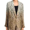 Dutton Ranch Beulah Jackson Leopard Print Blazer Front