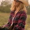 Dutton Ranch S01 Beth Dutton Plaid Jacket For Sale