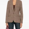 Dutton Ranch S01 Kelly Reilly Single Breasted Blazer Front