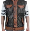 Dwayne Johnson Jumanji The Next Level Leather Vest