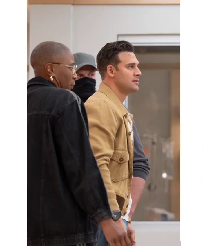 Ryan Guzman TV Series 911 2026 Eddie Diaz Cotton Canvas Jacket