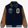 Edmonton Oilers Sports Club Atelier Varsity Jacket Front