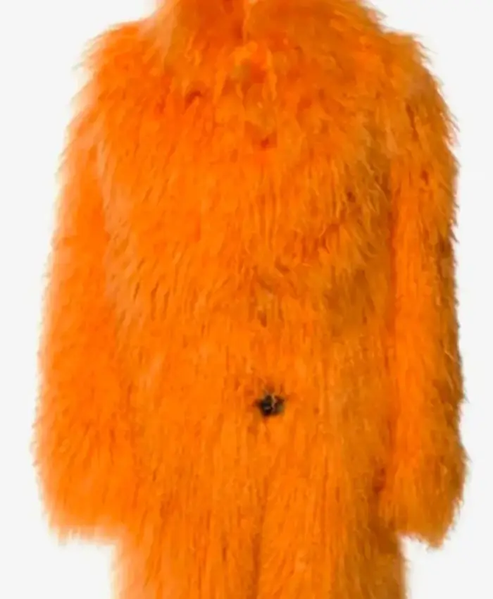 Elsbeth S03 Carrie Preston Orange Fur Coat For Sale