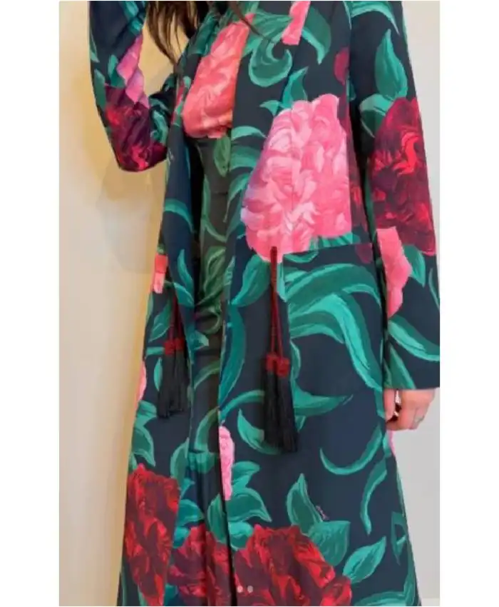 Elsbeth S03 Ruby Lane Floral Coat Front