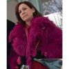 Elsbeth Tascioni Elsbeth S03 Shaggy Pink Coat