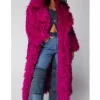 Elsbeth Tascioni Elsbeth S03 Shaggy Pink Coat For Sale
