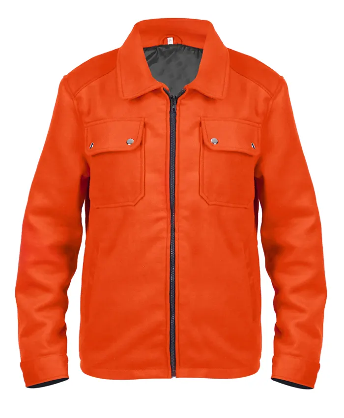 Emily in Paris Samuel Arnold Orange Wool Jacket