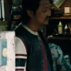 Euphoria S03 Leather Striped Sleeve Jacket