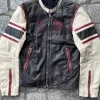Euphoria S03 Leather Striped Sleeve Jacket For Sale