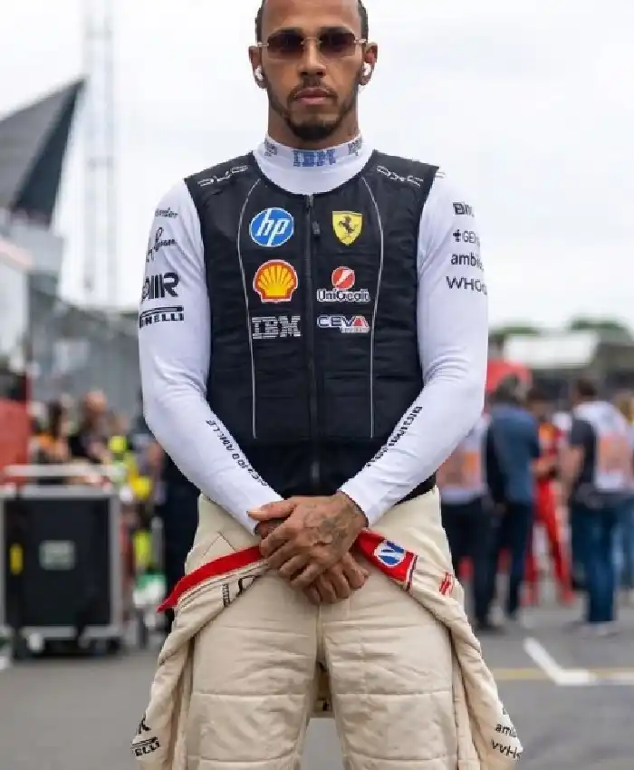 F1 Miami Grand Prix Lewis Hamilton Black Vest