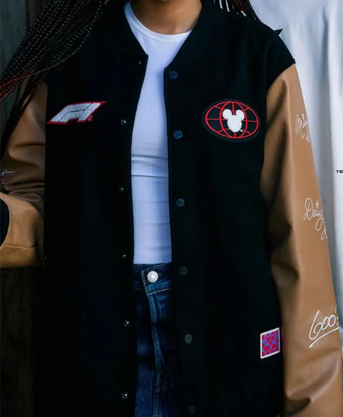 Formula 1 Mickey & Friends Autographs Varsity Jacket For Sale
