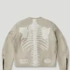 Geedup x Vanson Bones Leather Jacket Beige Back