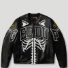 Geedup x Vanson Bones Leather Jacket Black