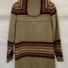 Good Morning America Becky Worley Striped Toggle Coat Back