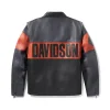 Harley Davidson Essential Convertible Leather Jacket Back