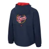 Indiana Fever Legends Challenger Half-Zip Pullover Jacket Back