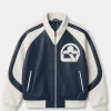 Jalen Williams Blue Floral Leather Jacket Front