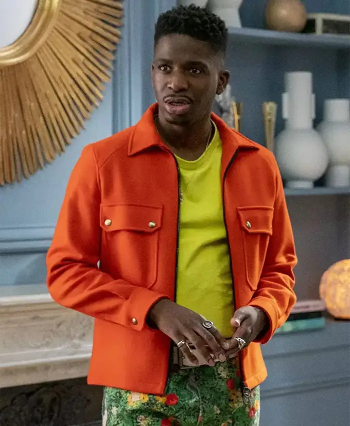 Julien Emily in Paris Orange Wool Jacket