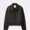 Jung Kook X Calvin Klein Black Denim Jacket For Sale