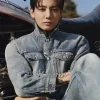 Jungkook Calvin Klein Blue Denim Trucker Jacket