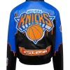 Karl-Anthony Towns Jeff Hamilton NY Knicks Skyline Jacket Back