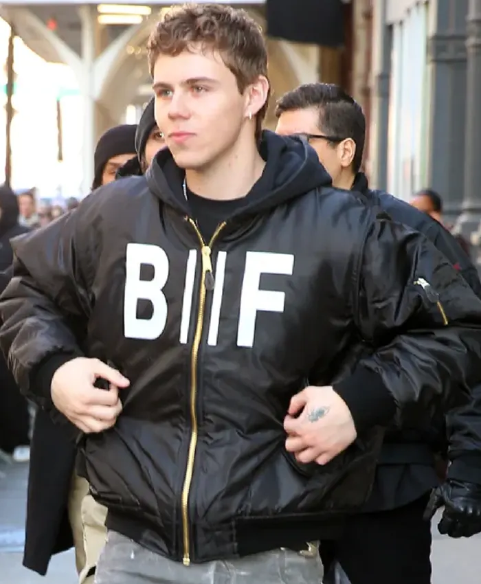Kid Laroi Before I Forget Black Jacket Front