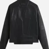 Kith x Batman Black Leather Jacket Back