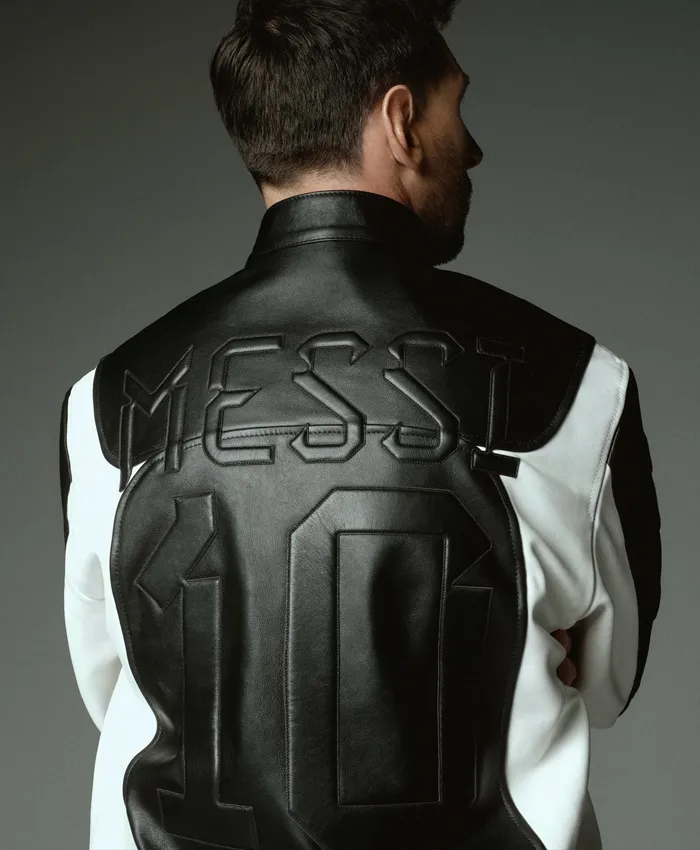 Kith x Messi x Adidas Football Leather Jacket For Sale