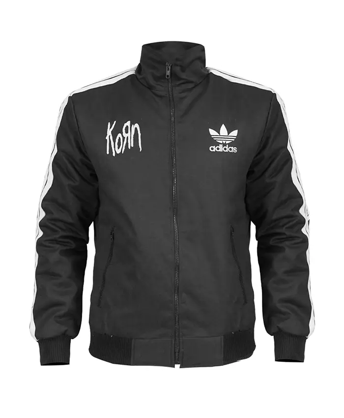 Korn x Adidas Black Tracksuit Front