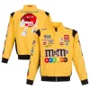Kyle Busch M&Ms Full-Snap Yellow Twill Uniform Jacket