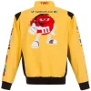 Kyle Busch M&Ms Full-Snap Yellow Twill Uniform Jacket Back
