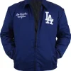 LA Dodgers Franchise Full Zip Blue Jacket Front