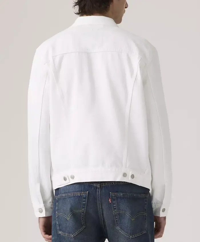 Levi’s White Denim Trucker Jacket For Sale