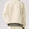 Levi’s White Sunrise Denim Trucker Jacket For Sale