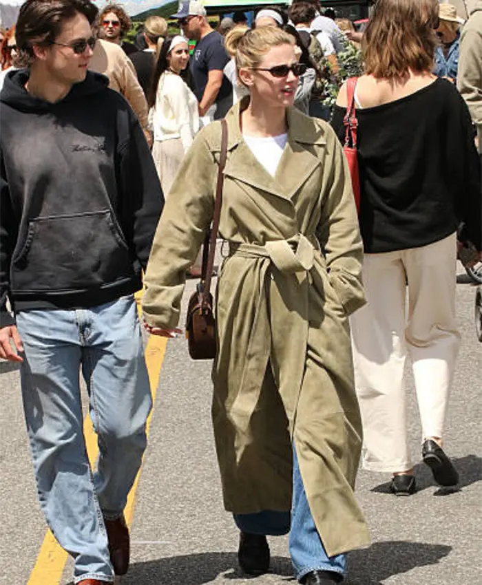Los Angeles 2026 Lili Reinhart Olive Green Coat