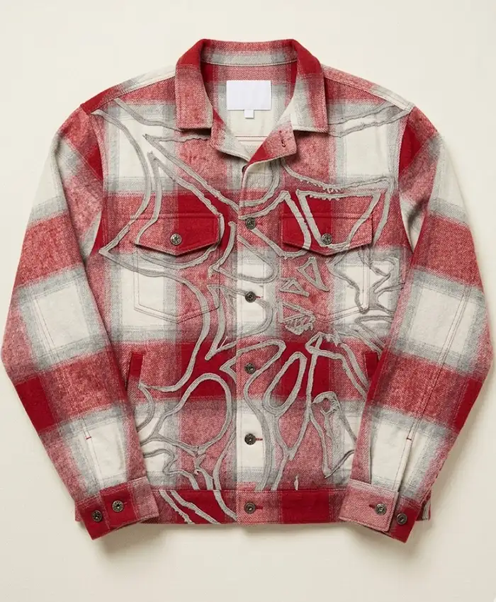 Love Island Beyond The Villa S02 Taylor Williams Web Plaid Jacket For Sale