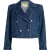 Maddie Kendall 9-1-1 S09 Cropped Denim Blazer For Sale
