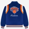 Malbon x Knicks The Garden Varsity Jacket Back