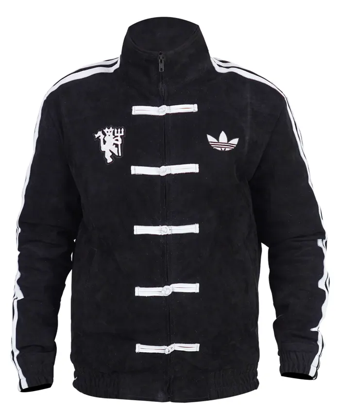 Manchester United Chinese New Year Pre Match Black Jacket Front